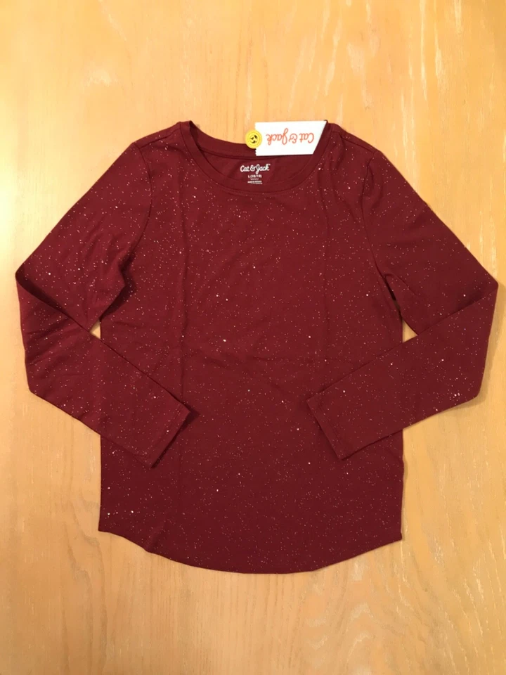 Old Navy, Crazy 8, Other Girls Tops Long Sleeve Lot of 5 (3 New) Size 10-12 - Image 2 of 4