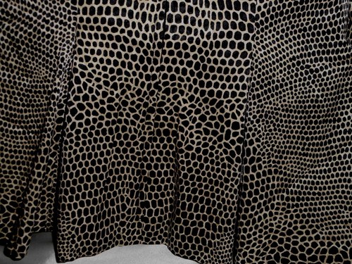 VinTage Couture Vicky Tiel Paris Silk Blouse Peplem Black White XS m/i France - Picture 6 of 9