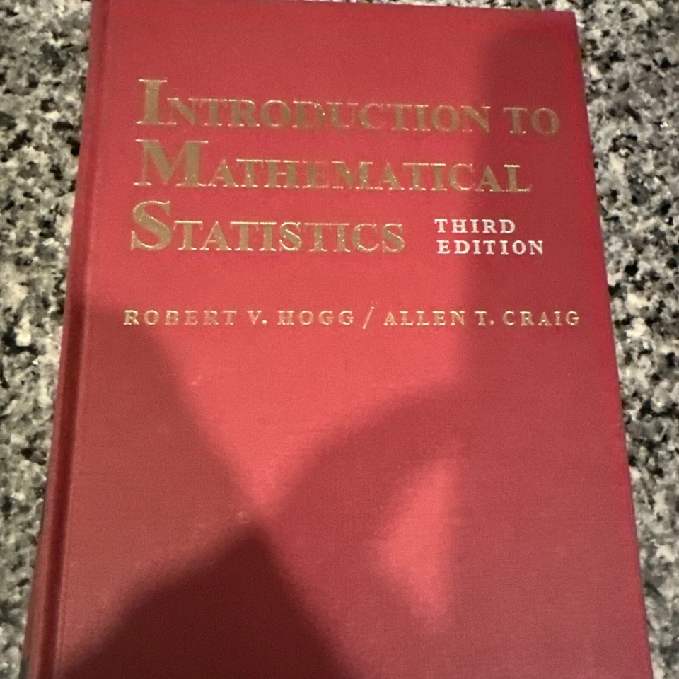 Hogg Craig Introduction to Mathematical Statistics 2 Book Sampling Techniques - Image 2 of 4