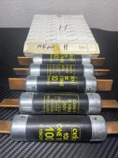 Box of 5 New Cefco 10KOTN 100A 250V Class H Fuses