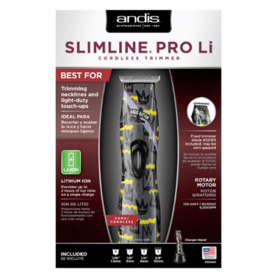 Andis Slimline Pro Li (D8) Akku-Trimmer Crown Nation