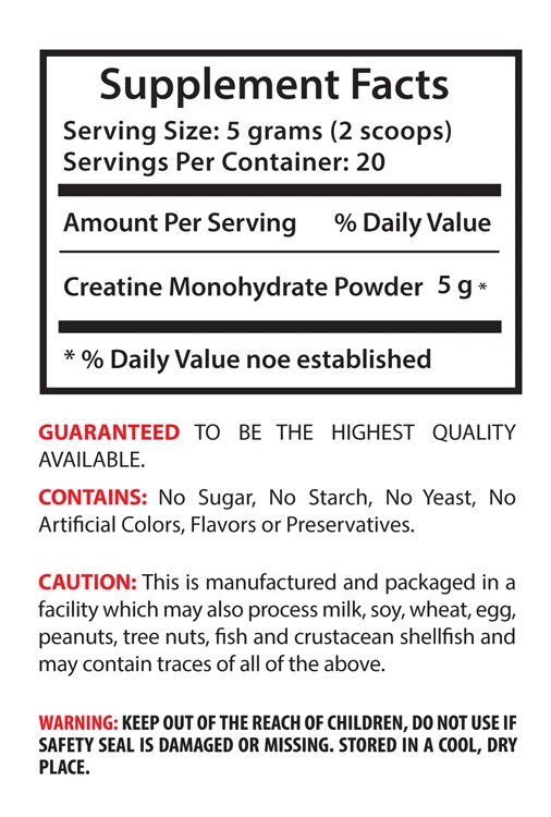 recuperación post entrenamiento - Creatina en polvo 100g - energía pre entrenamiento 3 Botellas Foto 2 de 4