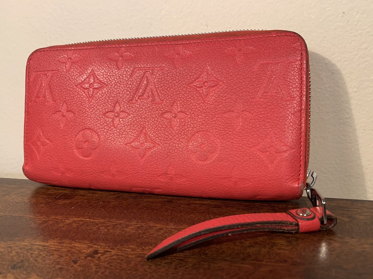 ★Aest & Recreation★ ZIPPY WALLET (DEEP RED) Louis Vuitton LV Zippy Wallet Zippy Wallet Red Monogram