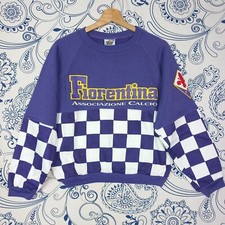 VINTAGE FIORENTINA ASSOCIAZIONE CALCIO Grandi Felpe dei Campioni S MADE IN ITALY