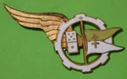 FRANCE Aviation Insignia General Staff of the 2nd RA (General Domino) Fabr. COURTOIS