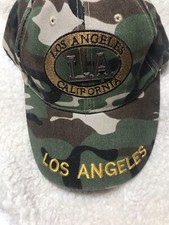 Los Angeles Baseball Cap Trucker Hat Adjustable Camouflage