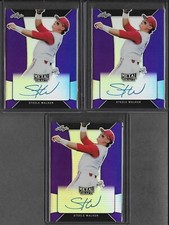 2018 Leaf Metal Draft STEELE WALKER Purple Prismatic Auto RC /25 Rangers
