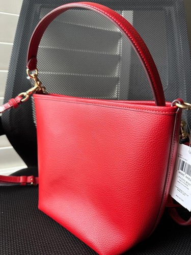 NWT Coach City Bucket Bag In Signature Canvas/In Double Face Leather - Picture 2 of 8