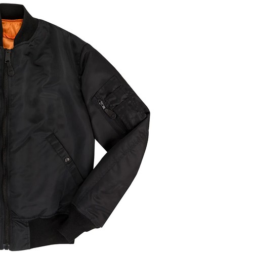 Cockpit USA Authentic MA-1 Bomber Jacket Sage, Black Z24J011D USA MADE - Picture 8 of 16
