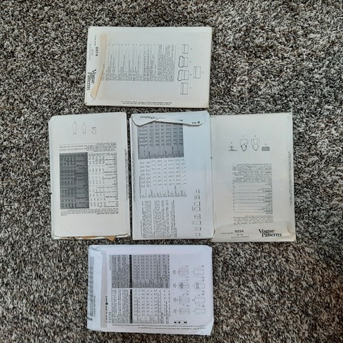 VOGUE 34 Simplicity 1 Sewing Patterns Labels Paris Klein Verace Vintage To Now - Picture 15 of 19