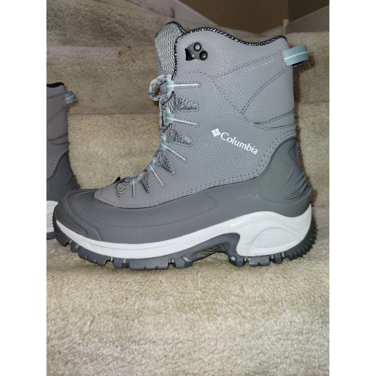 Women's Columbia Grey/Blue Tech-Lite Omni-Heat Bugaboot Winter Boots Size  10 | eBay