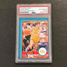 2012-13 Fleer Retro Basketball #35 Mark Price Signed Card PSA Slabbed