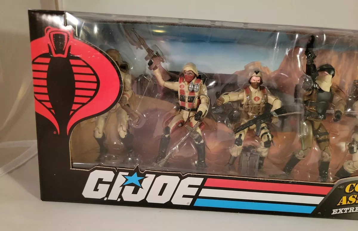 2008 GI Joe 25th Anniversary COBRA DESERT ASSAULT SQUAD 7 Figure Box Set SEALED