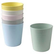 IKEA KALAS Toddler/Little Kids  Kids Tumbler Cups 6-Pack Set, mixed colors