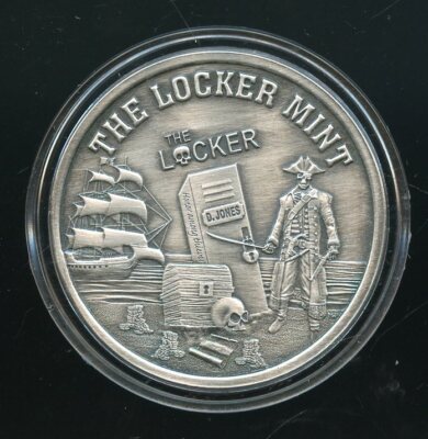 1 OZ TRUMP TRAIN 2020 Locker Mint .999 Fine silver Round Antiqued