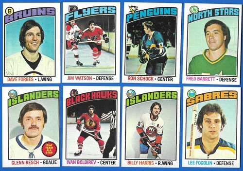 1976-77 TOPPS 76-77 NHL HOCKEY CARD 1-264 & GLOSSY INSERT 1-22 SEE LIST - Picture 410 of 461