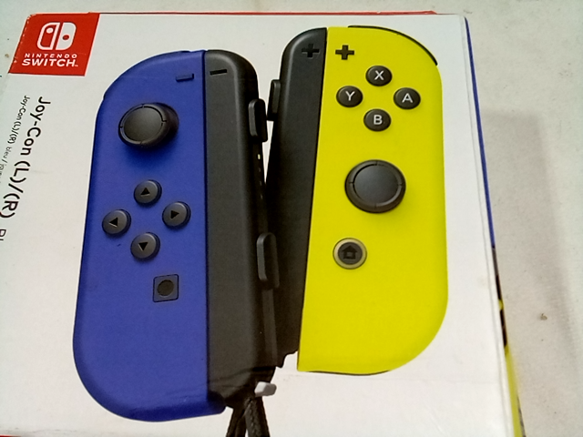 Buy Nintendo Switch Joy-Con Controller - Blue/Yellow with Gatz Airlock  6-in-1 Charging Station Bundle Online in Singapore