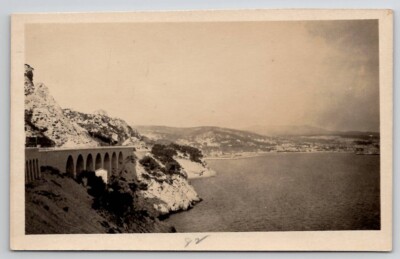 RPPC France Tour  Coastal View Viaduct Postcard F21