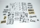  Unmounted Rubber Stamps Lot Scrapbooking Journaling Card Making