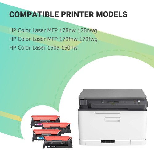 1-5 XXL Toner 117A W2070A für HP Color Laser 150a MFP 178nw 178nwg 179fnw - Afbeelding 2 van 11