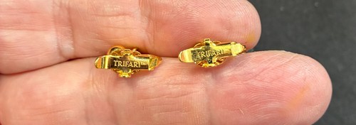 Vintage TRIFARI NAUTICAL NECKLACE EARRING SET Signed Estate Summer Sailing #32 - Imagen 7 de 10