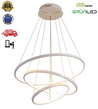 Plafoniera LED 165W lampadario a forma di 3 anelli 100cm 80cm 60cm cerchio moderno LED