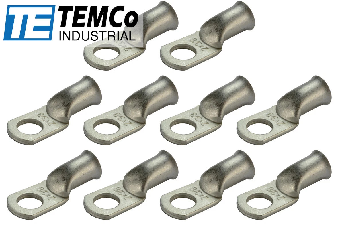 Terminal Soldados De Batería De Anillo De Terminal De Cobre Rojo, Cable Dnudo, Kit De Conector De Cable De Crimpado Eléctrico, M6, M8, M10, 2 Piezas = 1 Lote - AliExprs 34