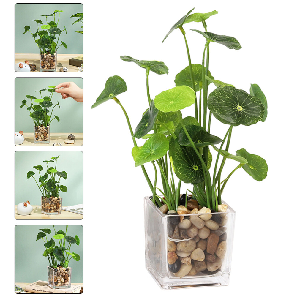 Hone Decor Green Plant Potted Ornaments Made of Safe Non-Toxic Material  
