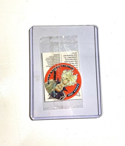 Sealed Fluro Dragon Ball Z Series 1 Tazo Super Saiyan Trunks Dizk No. #34 DBZ - Picture 10 of 10