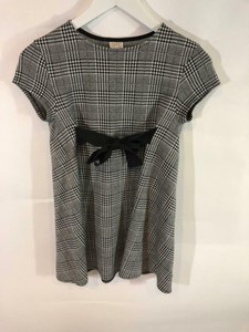 Zara-Girls-Black-White-Plaid-Dress-with-Bow-Size-10