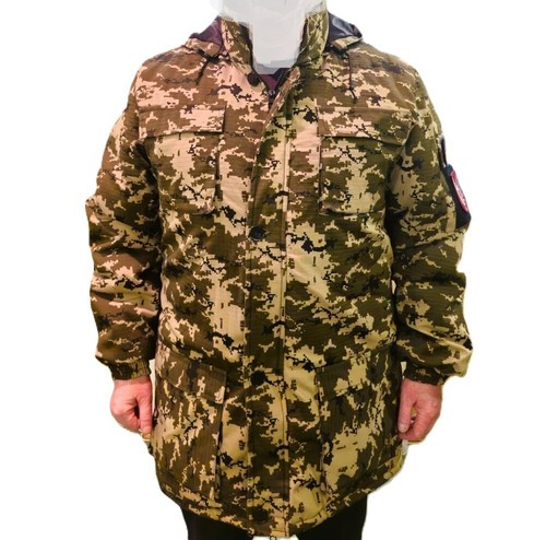 Ukranian Winter Jacket Hood Camouflage Pixel Ukrainian Armed Forces XXL - Picture 3 of 14