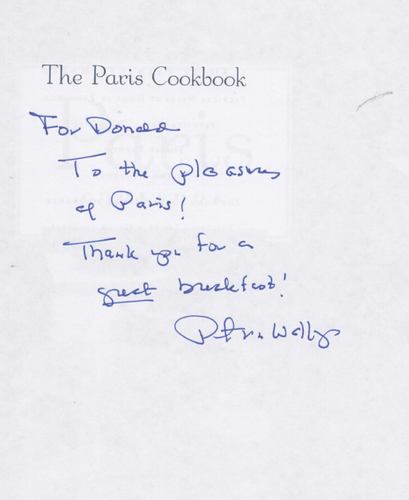 The Paris Cookbook Signed by Patricia Wells 1st Edit FREE USA SHIPPING VG - Imagen 2 de 3