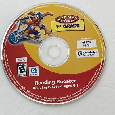 Jump Start Advanced 1st Grade Reading Booster Reading Blaster Ages 5-7 (2006 PC)