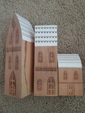 Wood Gingerbread House Set