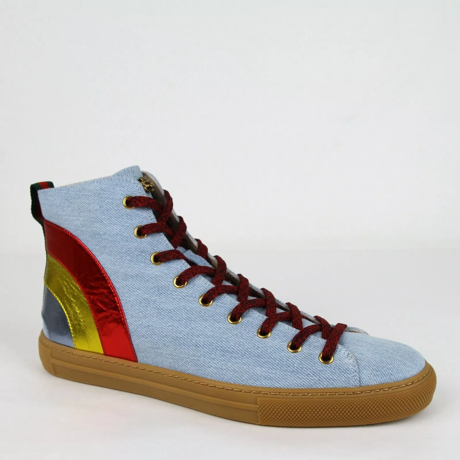 Baskets arc en ciel homme en denim bleu boiteux avec tigre métallique 9G/US 9,5 450887 4969