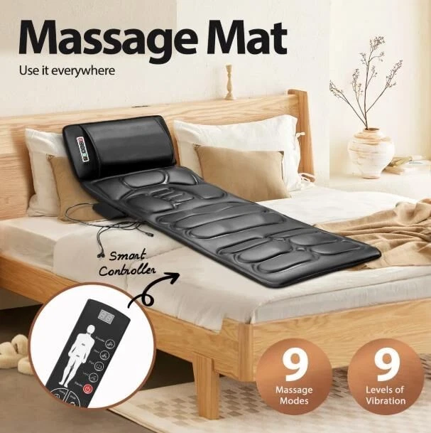HOMASA Full Body Massage Mat Heated Foot Back Lumbar Massager Shiatsu Vibration - image 3 of 4