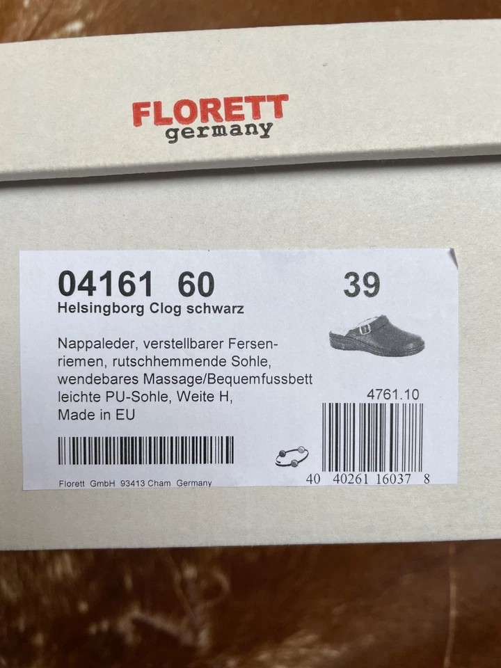 Zueco Unisex Helsingborg Zueco Profesional y Diario Negro Florett Talla 39 - Imagen 3 de 4