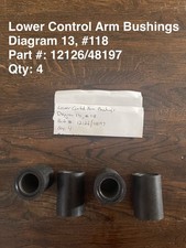 New 1960 Maserati 3500gt Lower Control Arm Bushings Qty 4