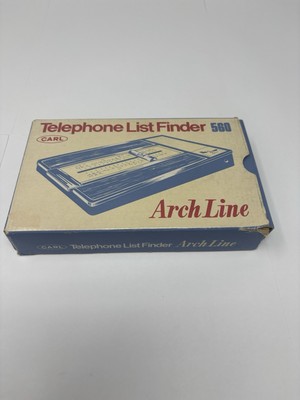   UNUSED Vintage Carl Arch Line Telephone Address Directory List Finder 