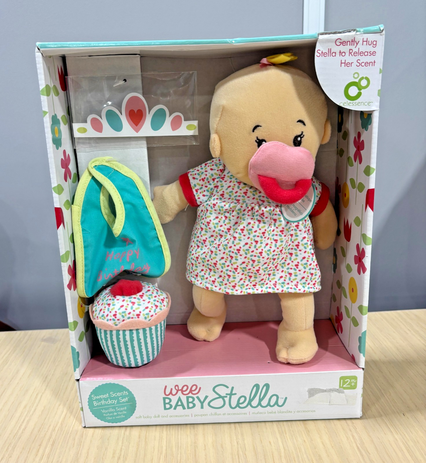 Wee Baby Stella Sweet Scents Birthday Set Doll Vanilla Scent