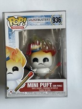 Funko Pop Cazafantasmas 936 Mini Puft On Fire Afterlife Figura Nuevo con Protector