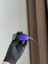 Oakley Mitute Black Rainbow Blue Vintage Sunglasses Gorpcore USA Y2K Avantgarde