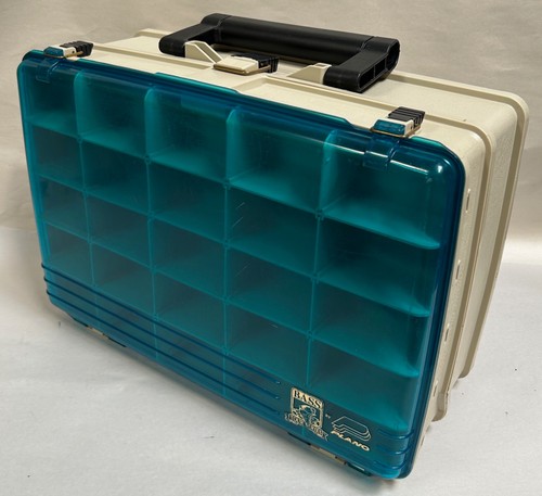 Vtg Plano Bass Tour Series 2-Layer Fishing Tackle Box Storage Container (A17) - Picture 2 of 13