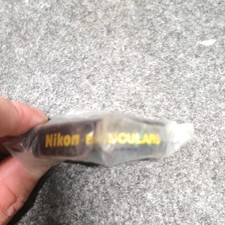 Nikon Neck/Shoulder Strap for Camera Binoculars Black with Yellow Lettering