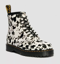 Bottes En Cuir Noir Et Blanc Dr. Martens 1460 Bex Dalmatien