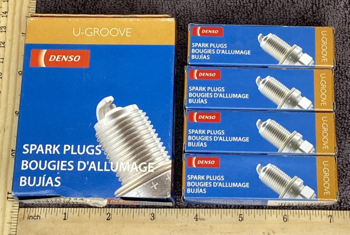 4 Denso Spark Plug U-Groove 3194 K16TR11 for 2004 Toyota Tacoma Tundra NOS NIB