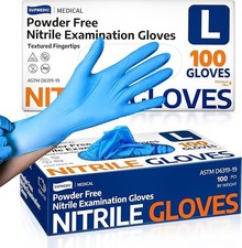 Medical Soft Max  Nitrile Exam Gloves, 100 Count Latex-Free Powder-Free Non-Ster