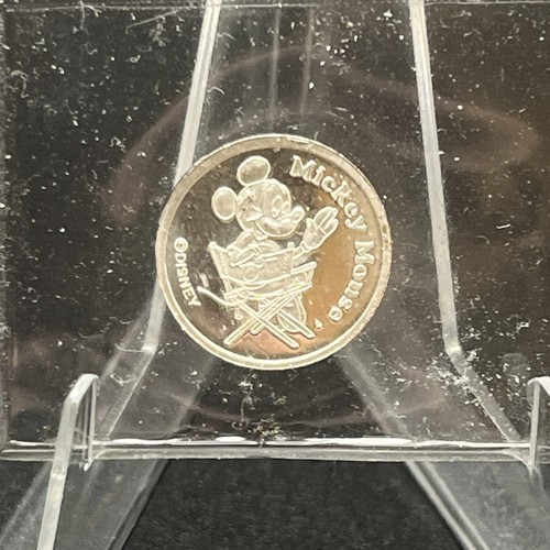 Disney Mickey Minnie Mouse 1/20 oz .999 Silver Round Proof Like Fractional