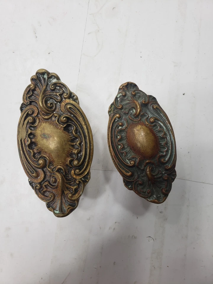 Antique P. & F. Corbin Victorian Eastlake Mortise Lock Door Set Pat June 19 1883 - Image 4 of 4