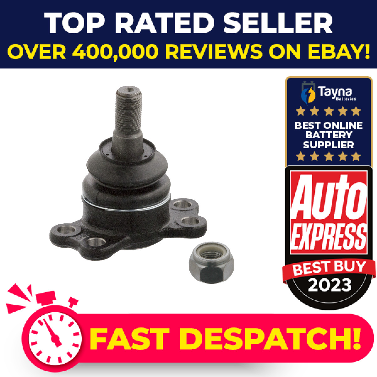 Ball Joint fits SSANGYONG KYRON 2.0D Lower 05 to 14 D20DT Suspension 4454109000